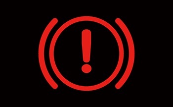 ブレーキ警告灯（赤）｜出典: JAF